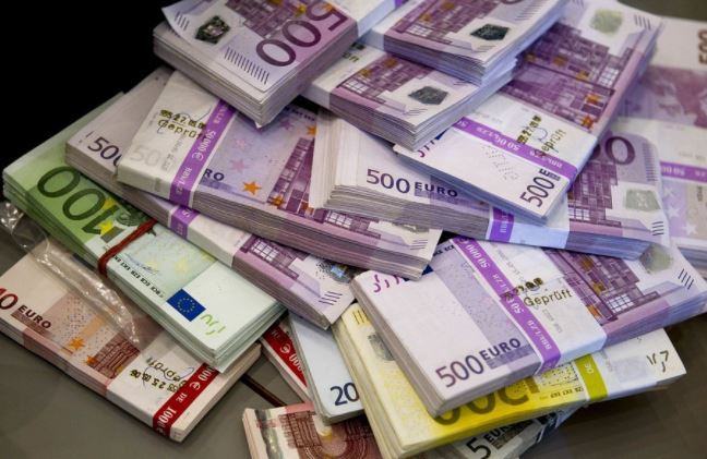 Liasses de billets en euros