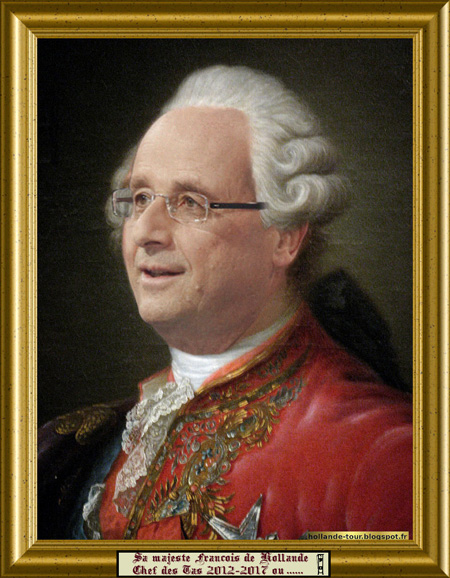 Tableau François Hollande en Louis XVI