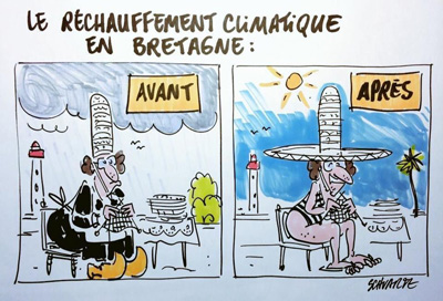 Le réchauffement climatique en Bretagne