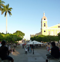 Granada, Nicaragua, place centrale vers la Calzada