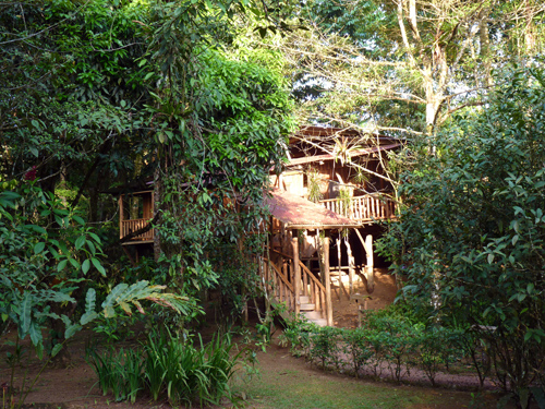 Lodge rustique, volcan Tenorio, Rio Celeste, Costa Rica