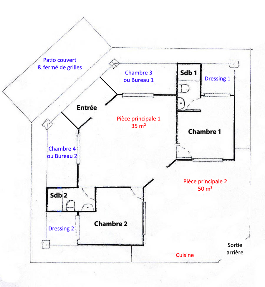 plan de maison hacienda