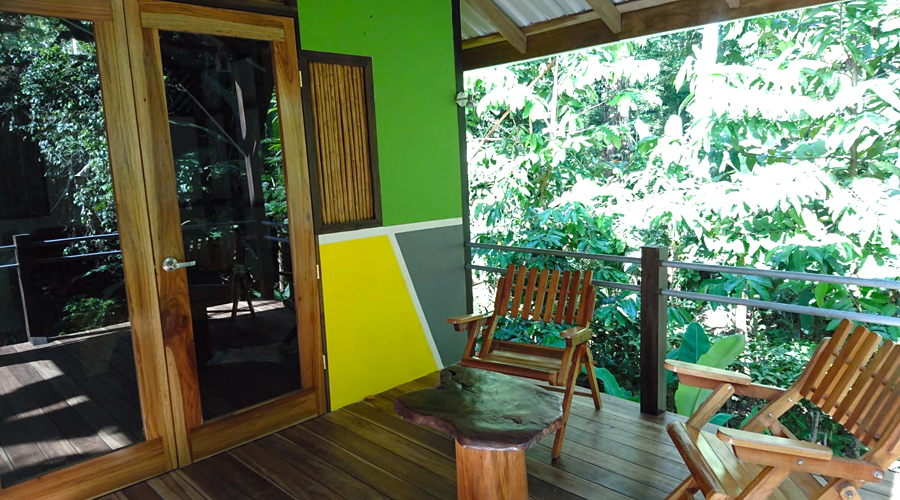 Costa Rica - Carabes - Puerto Viejo - Casa Uva - Le lodge - la terrasse - Vue 3