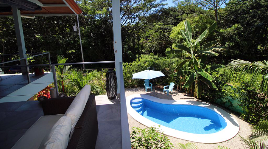 Costa Rica - Guanacaste - Samara - SAM 4U - La piscine vue de l'tage - Vue 2