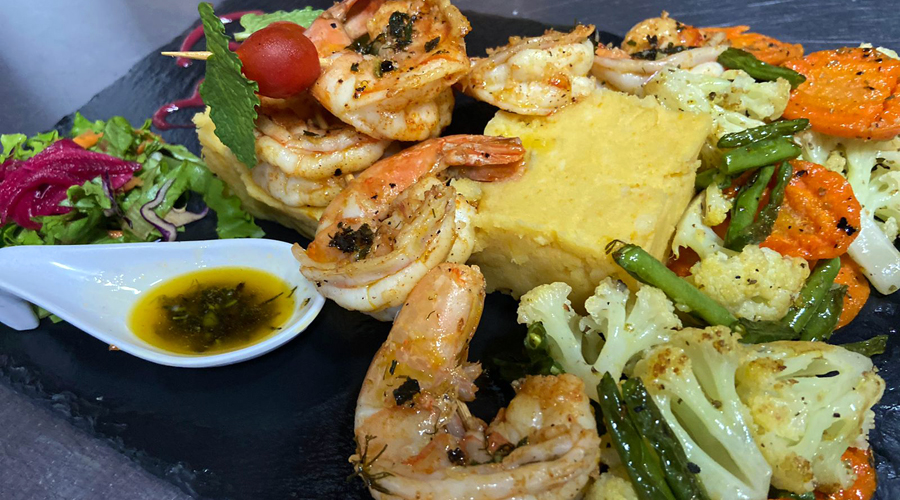 Costa Rica - Guanacaste - Pninsule Nicoya - Restaurant - La Cantina - Un des plats au menu