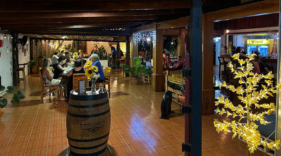 Costa Rica - Guanacaste - Pninsule Nicoya - Restaurant - La Cantina - Salle  manger - Vue 3