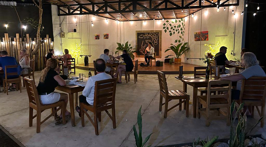 Costa Rica - Guanacaste - Pninsule Nicoya - Restaurant - La Cantina - La scne - Vue 1