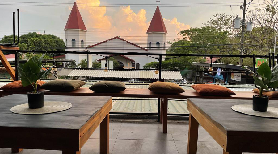 Costa Rica - Vente Restaurant - Pacifique Nord - Terrasse du haut - Vue 2