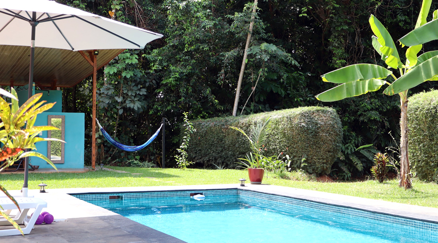 Costa Rica, Province de Puntarenas, Platanillo 1 + 1 - Maison + cabina + piscine, Piscine  et rancho - 1