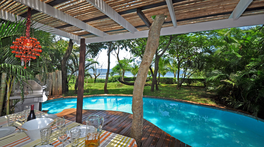 La terrasse, la piscine, le jardin tropical et l'océan !