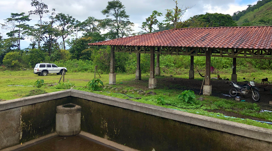 Costa Rica - Alajuela - Bijagua - Arménia - La grande terrasse couverte - Vue 2