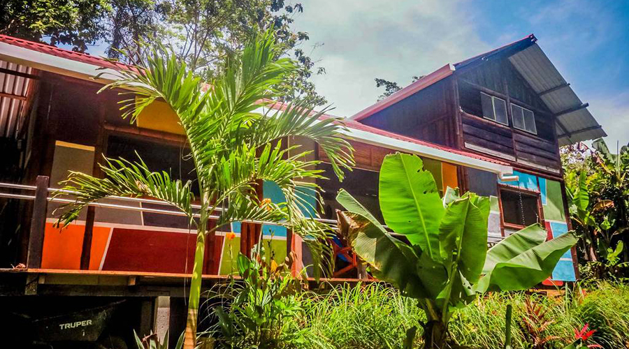 Costa Rica - Caraïbes - Puerto Viejo - Casa Uva - Maison principale, façade