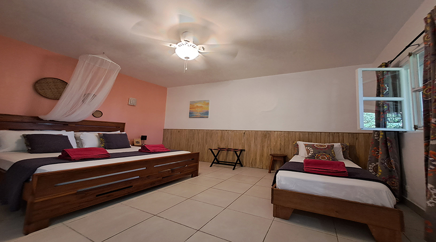 Costa Rica - Tamarindo - Casa Mariposa - Intrieur - Appartement 2 - Chambre - Vue 1