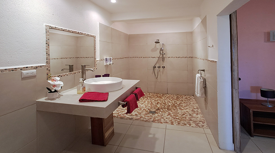 Costa Rica - Tamarindo - Casa Mariposa - Intrieur - Appartement 2 - Salle de Bains - Vue 1