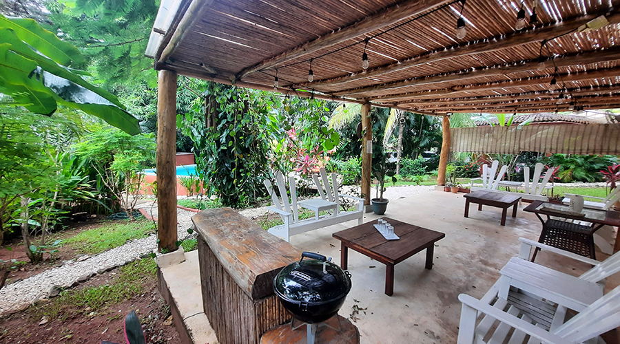  Costa Rica - Tamarindo - Casa Mariposa - Extrieur - Jardin - Rancho - Vue 3