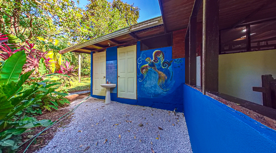 Costa Rica - Guanacaste - Ostional - Casa en Flor - Salle de bain extérieure