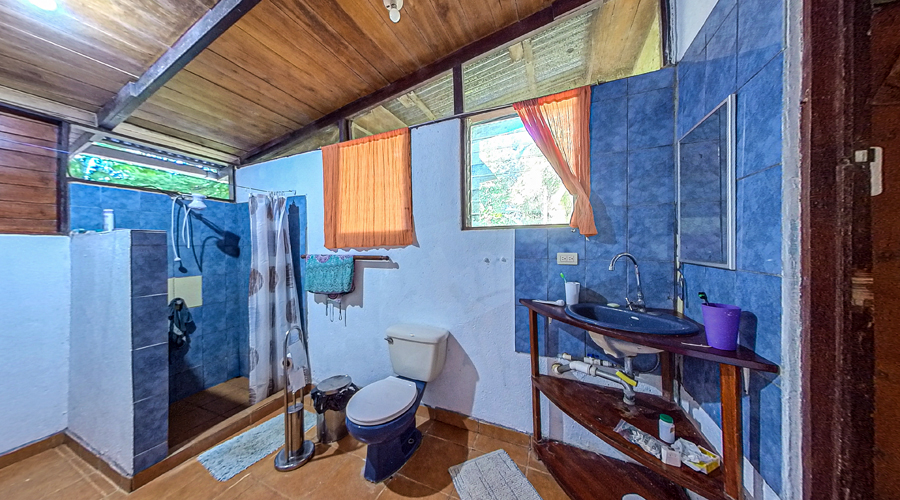 Costa Rica - Guanacaste - Ostional - Casa en Flor - Salle de bain intérieure