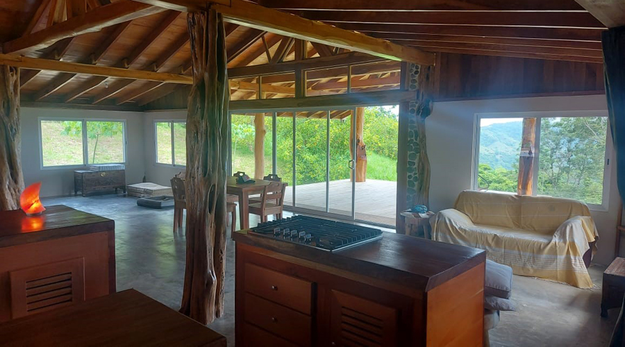 Costa Rica - Guanacaste - Proprit 7 hectares et 2 maisons - La grande maison - Entre et salon