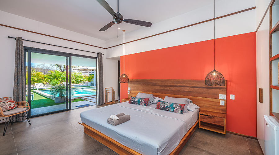 Costa Rica - Guanacaste - Playa Negra - Villa Rancho Coco - Int�rieur - Chambre 4 - Vue 1