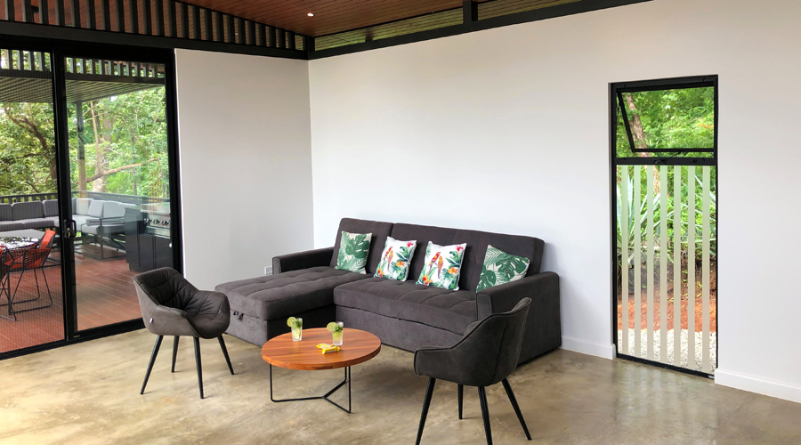 Costa Rica, Guanacaste, Villareal, Villa Perico, ZEN, du style - Le salon - Vue 1