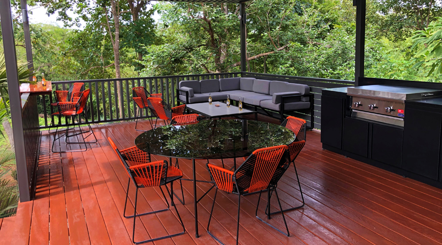 Costa Rica, Guanacaste, Villareal, Villa Perico, ZEN, du style - Terrasse BBQ - Vue 2
