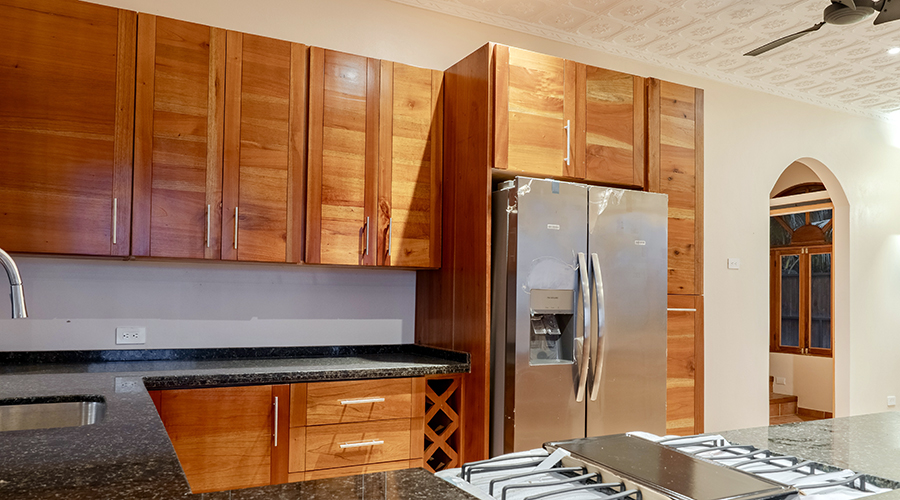 Costa Rica - Osa - Puerto Cortes - Ojochal - Casa Rio - Etage 1 - Cuisine - vue 3