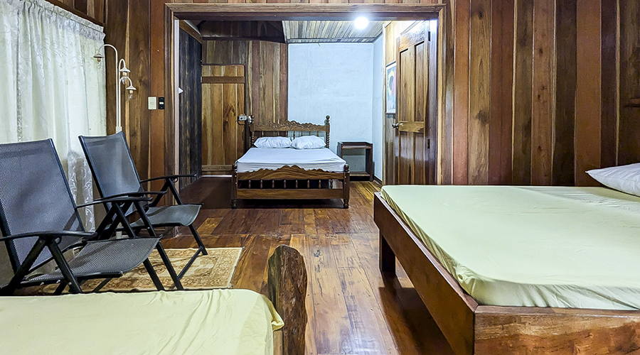 Costa Rica - Cahuita - Casa Bamb - Cabina 2 - Chambre - vue 1