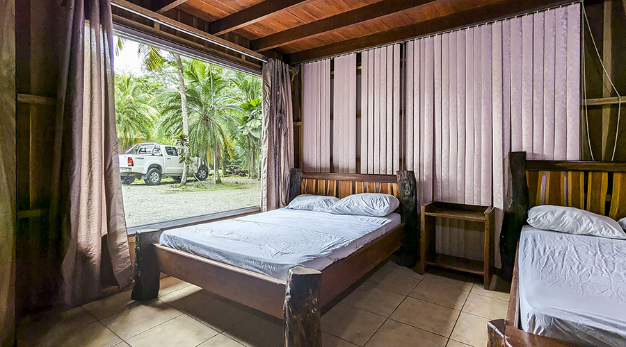 Costa Rica - Cahuita - Casa Bamb - Maison principale - RDC - Chambre - vue 1