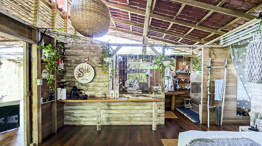 Costa Rica - Puerto Viejo - Ensemble locatif - Maison principale - Balcon