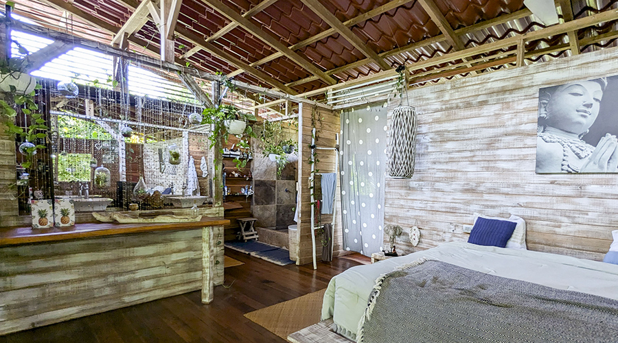 Costa Rica - Puerto Viejo - Ensemble locatif - Maison principale - Salle de bain - vue 1