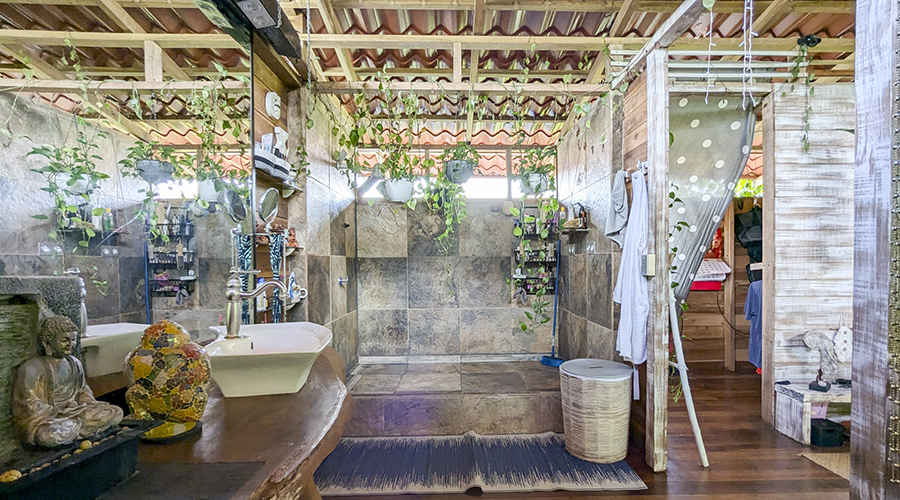 Costa Rica - Puerto Viejo - Ensemble locatif - Maison principale - Salle de bain - vue 3
