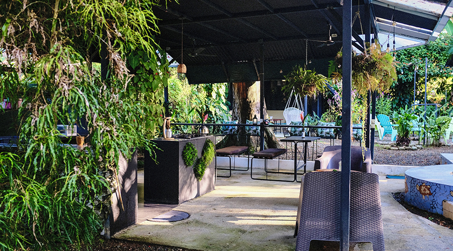 Costa Rica - Osa - Bahia Ballena - Auberge Tropicale - Cuisine commune - vue 1