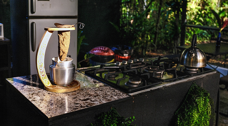 Costa Rica - Osa - Bahia Ballena - Auberge Tropicale - Cuisine commune - vue 2
