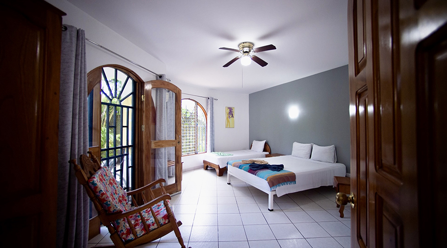 Costa Rica - Province de Puntarenas - Jaco - Htel - Appartement 2 - Chambre 1 - vue 1