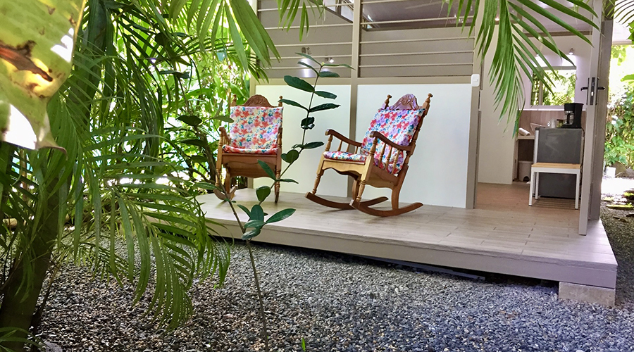Costa Rica - Province de Puntarenas - Jaco - Htel - Bungalow 1 - Terrasse vue 2