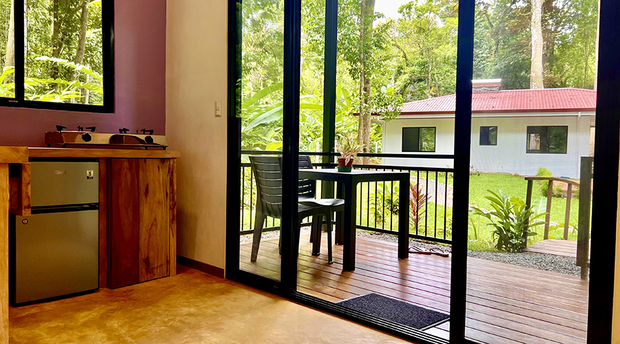 Costa Rica - Osa - Bahia Ballena - Ojochal - Casa Ventanas 1 + 1 - Cabina - Cuisine - vue 3