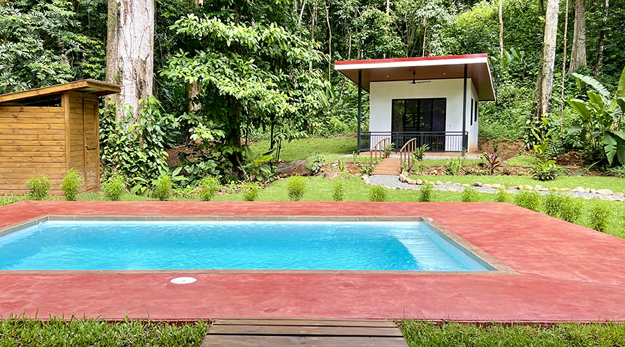 Costa Rica - Osa - Bahia Ballena - Ojochal - Casa Ventanas 1 + 1 - Cabina - Extrieur - vue 1
