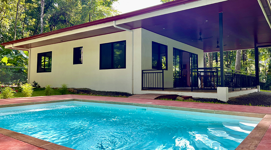 Costa Rica - Osa - Bahia Ballena -Ojochal - Casa Ventanas 1 + 1 - Extrieur - vue 3
