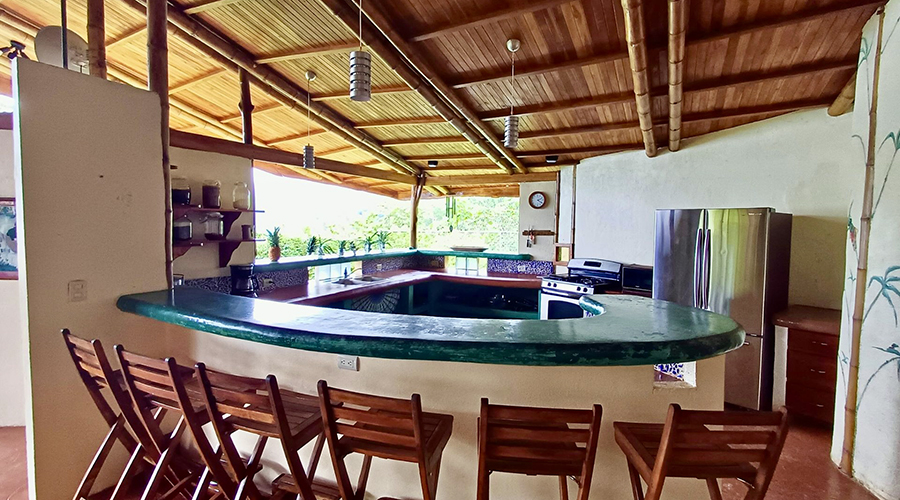 Costa Rica - Osa - Puerto Corts - Maison Oasis - Cuisine - vue 2