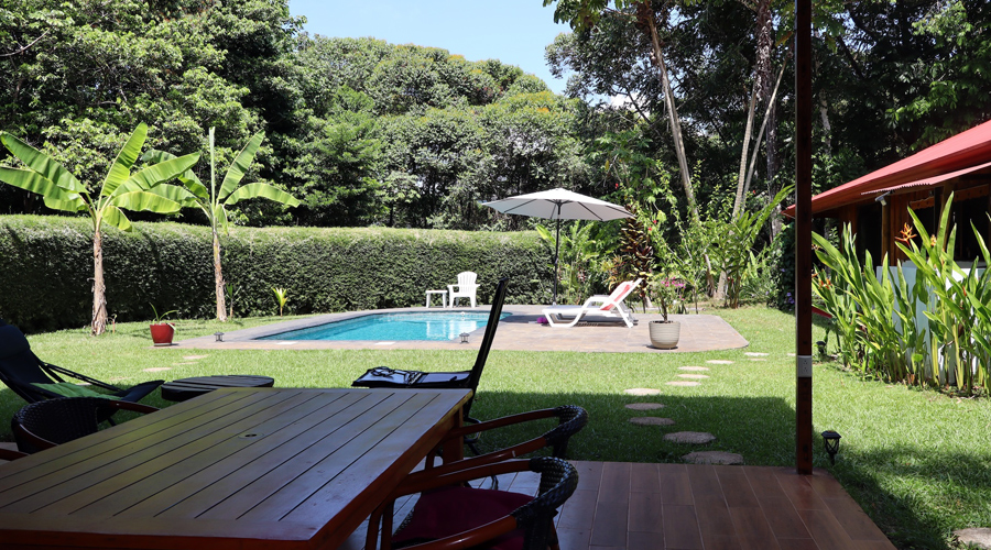 Costa Rica, Province de Puntarenas, Platanillo 1 + 1 - Maison + cabina + piscine, Piscine  et rancho - 2