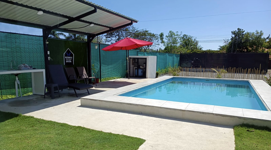 Costa Rica, Pacifique Sud, Uvita - Maison Papillon - Piscine 2