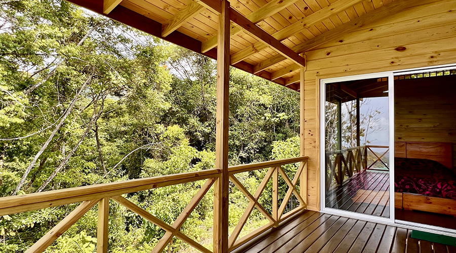 Costa Rica - Perez Zeledon - San Isidro - Terrazas de Morete - Cabina 2 - Terrasse - vue 2