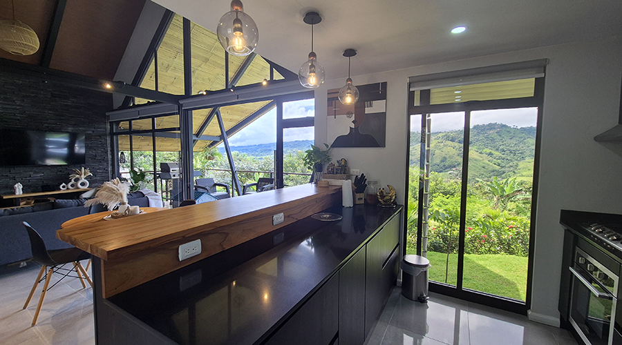 Costa Rica - Perez Zeledn - San Isidro De El General - Casa Rosario - La cuisine - vue 2