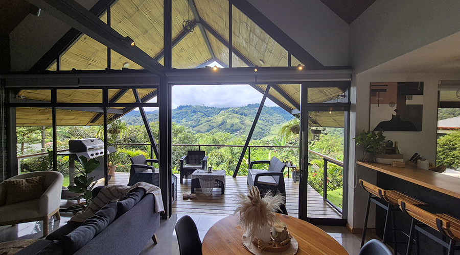 Costa Rica - Perez Zeledn - San Isidro De El General - Casa Rosario - Le sjour - vue 1