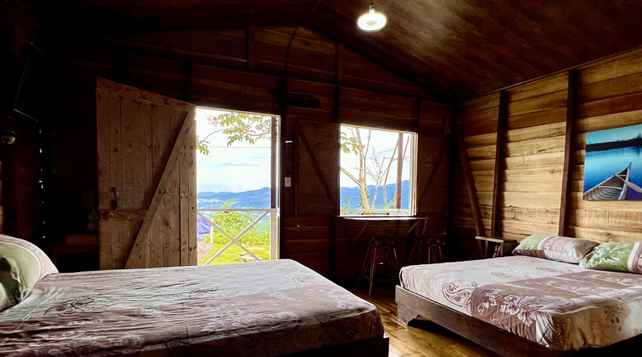 Costa Rica - Perez Zeledon - San Isidro - Airbnb Tinamastes (1+3) - Cabina 1 - Chambre - vue 4