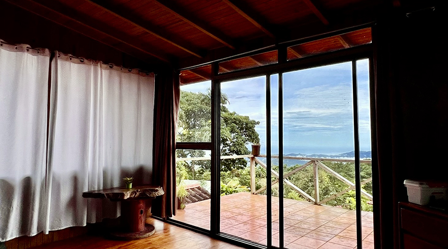 Costa Rica - Perez Zeledon - San Isidro - Airbnb Tinamastes (1+3) - Maison principale - Chambre tage - vue 1