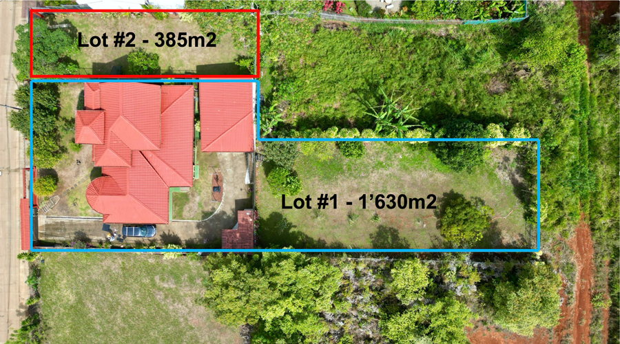 Costa Rica, Perez Zeledon - San Isidro - Villa Moraven - Lot #1 = 1.630 m et Lot #2 = 385 m