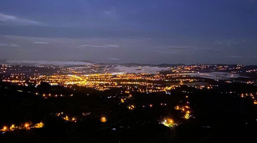 Costa Rica, Province de San Jose, San Isidro del General - Paysage du soir