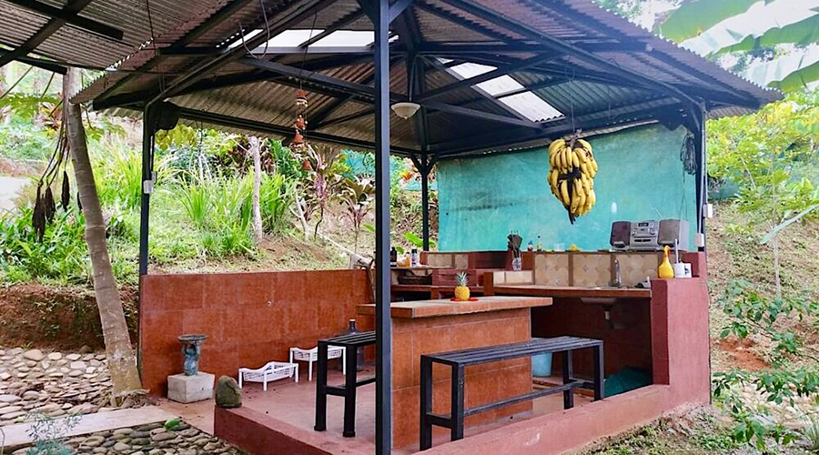 Costa Rica - Perez Zeledon - Baru - San Salvador - Finca la Cascada - MAISON - Rdc - Rancho - vue 2