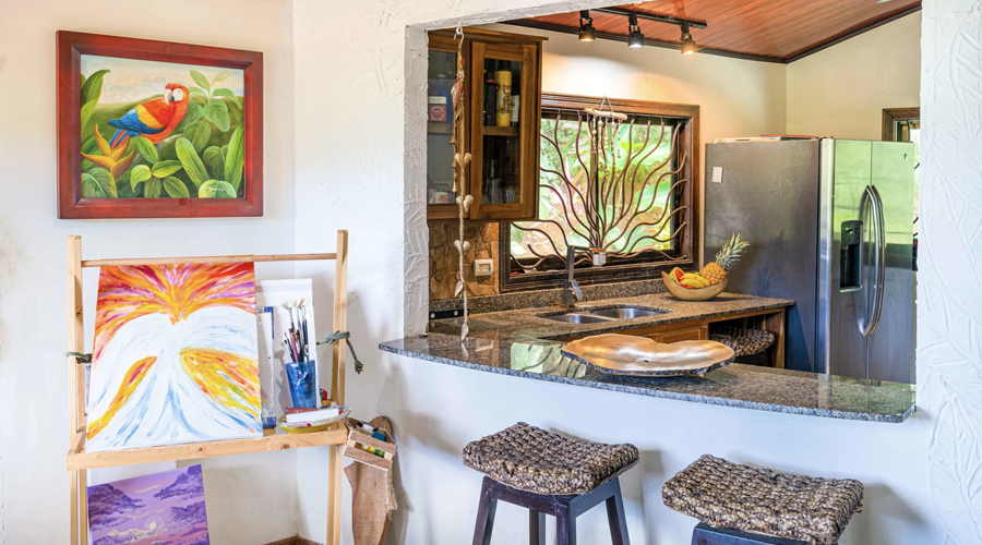 Costa Rica, Osa, Dominical - Casa del Artista - Etage - Cuisine 2